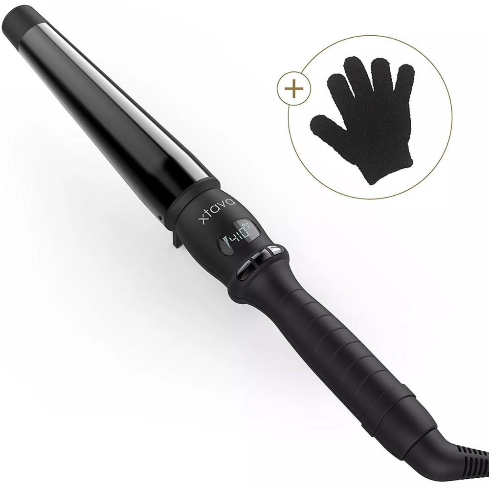 Xtava curling wand new in box ! With glove